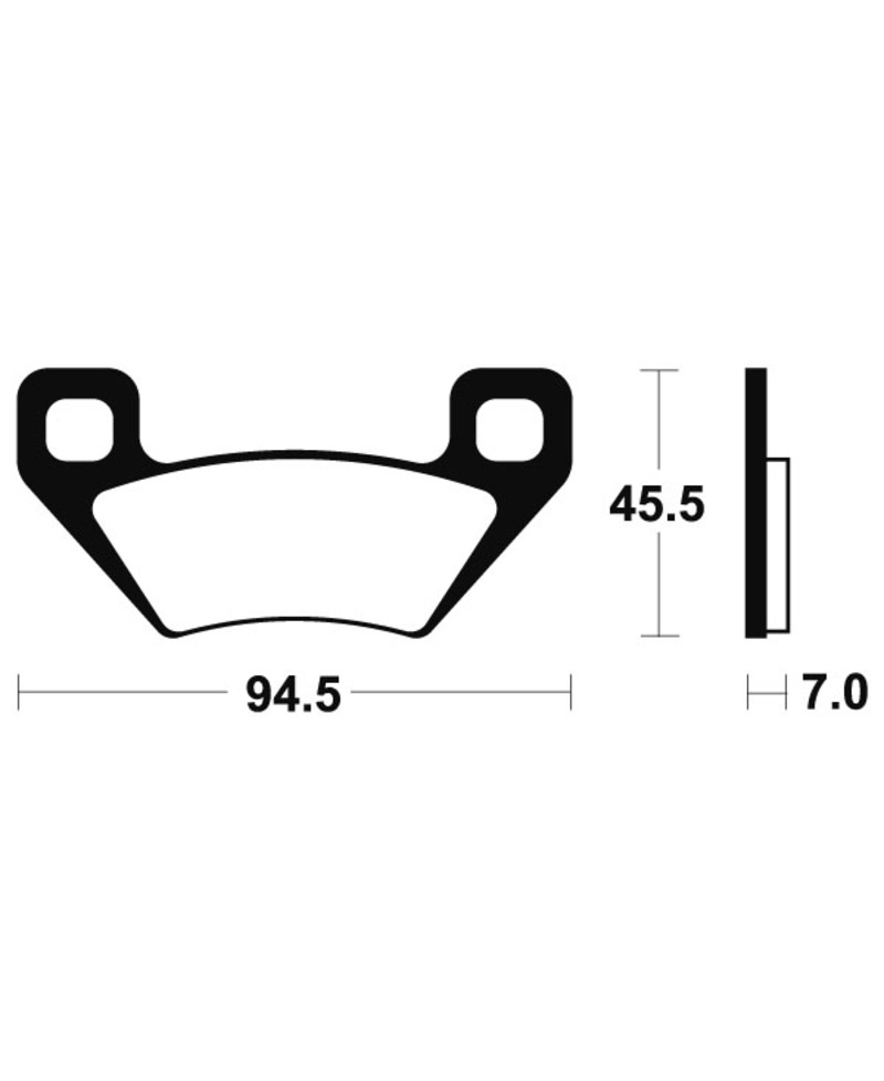 Plaquettes de frein TECNIUM Racing MX/Quad metal fritte - MOR322 MOR322