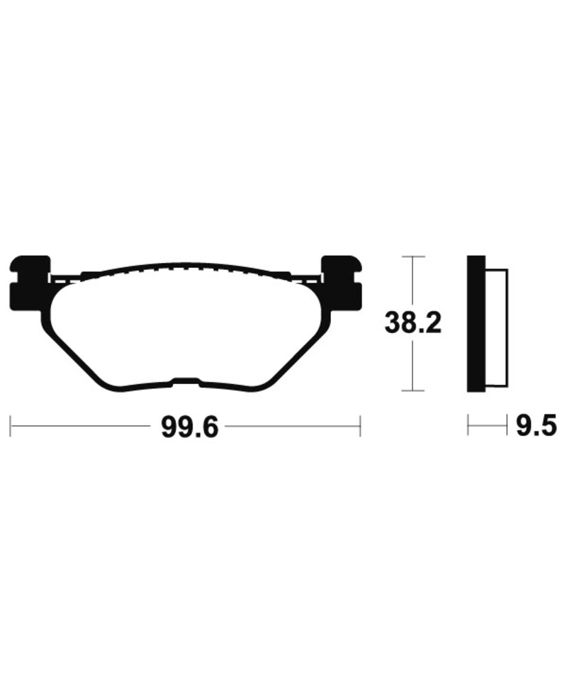 Plaquettes de frein TECNIUM route organique - MA269 MA269