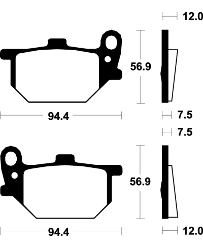 Plaquettes de frein TECNIUM route organique - MA28 MA28