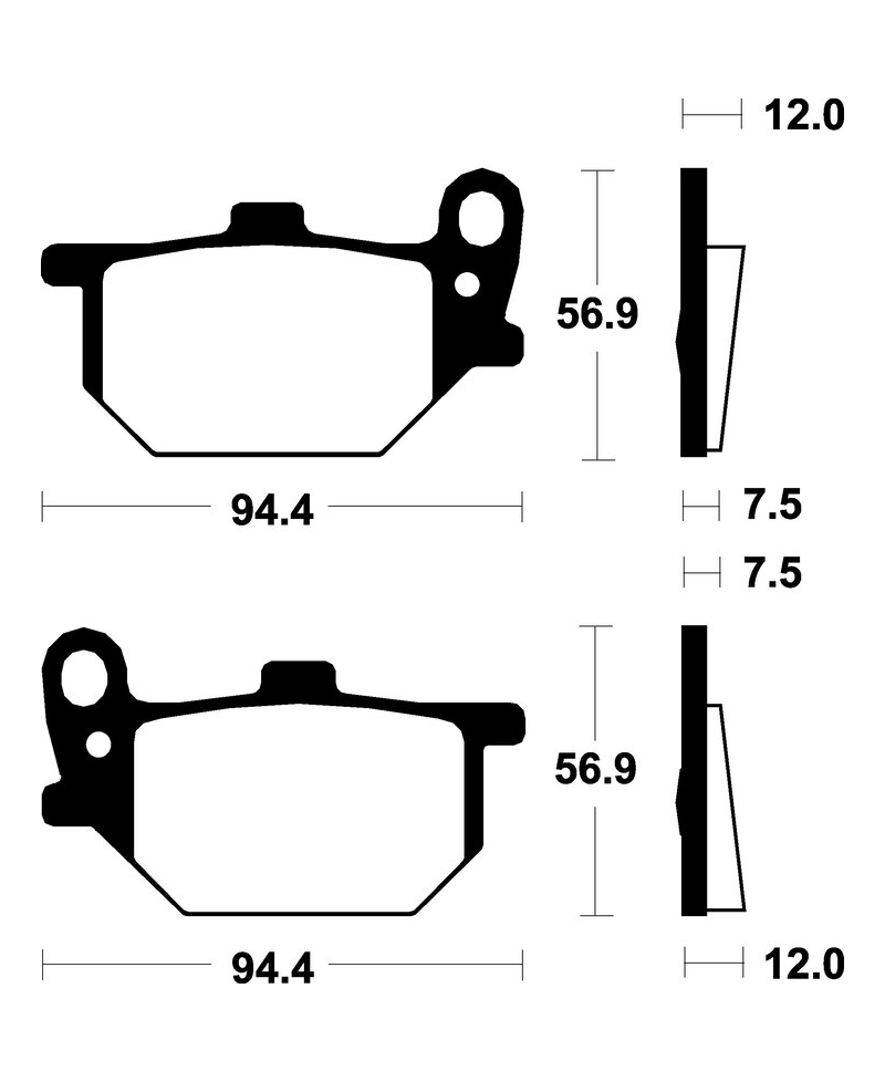 Plaquettes de frein TECNIUM route organique - MA28 MA28