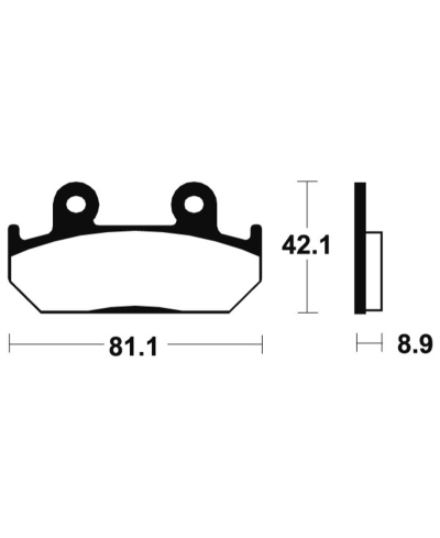 Plaquettes de frein TECNIUM Performance metal fritte - MF93 MF93