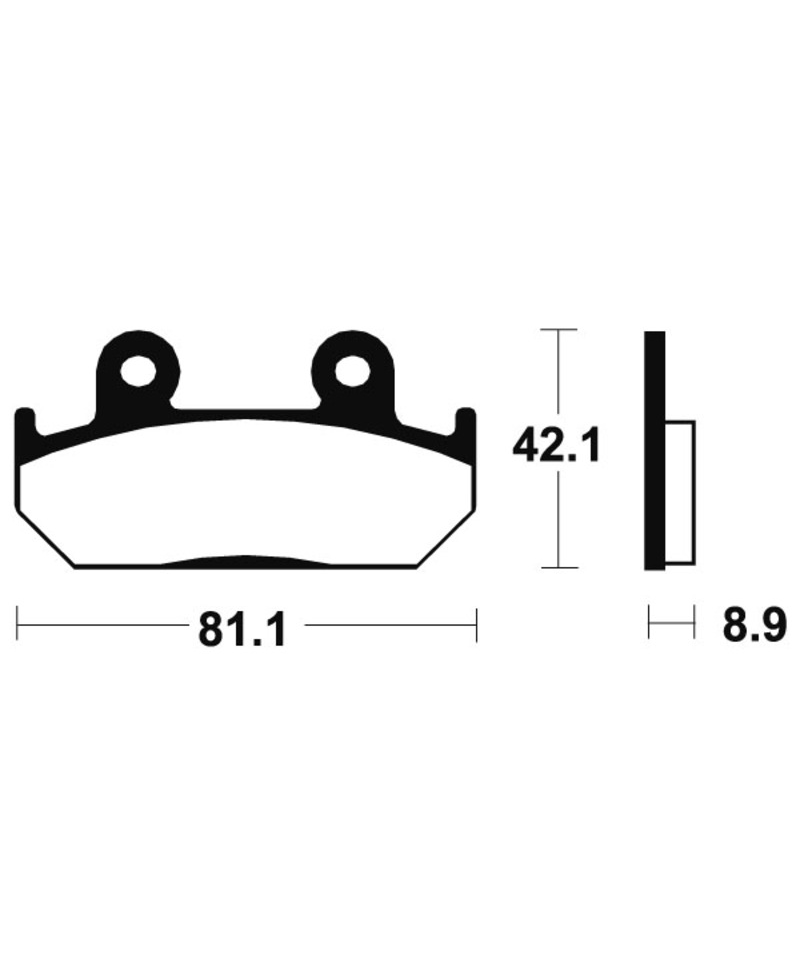 Plaquettes de frein TECNIUM Performance metal fritte - MF93 MF93