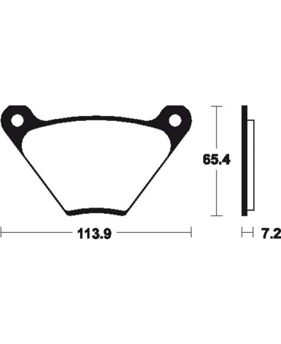 Plaquettes de frein TECNIUM route organique - MA13 MA13