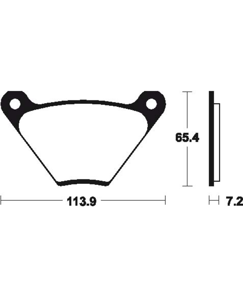 Plaquettes de frein TECNIUM route organique - MA13 MA13