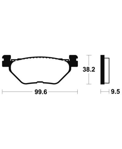 Plaquettes de frein TECNIUM Performance metal fritte - MR269 MR269