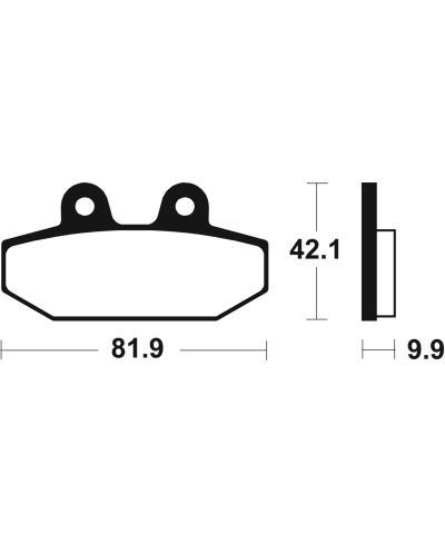 Plaquettes de frein TECNIUM Performance metal fritte - MR449 MR449