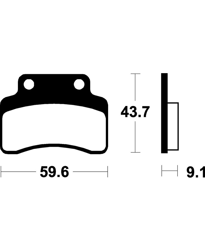 Plaquettes de frein TECNIUM Scooter organique - ME223 ME223