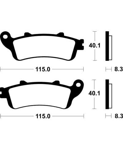 Plaquettes de frein TECNIUM Scooter organique - ME235 ME235