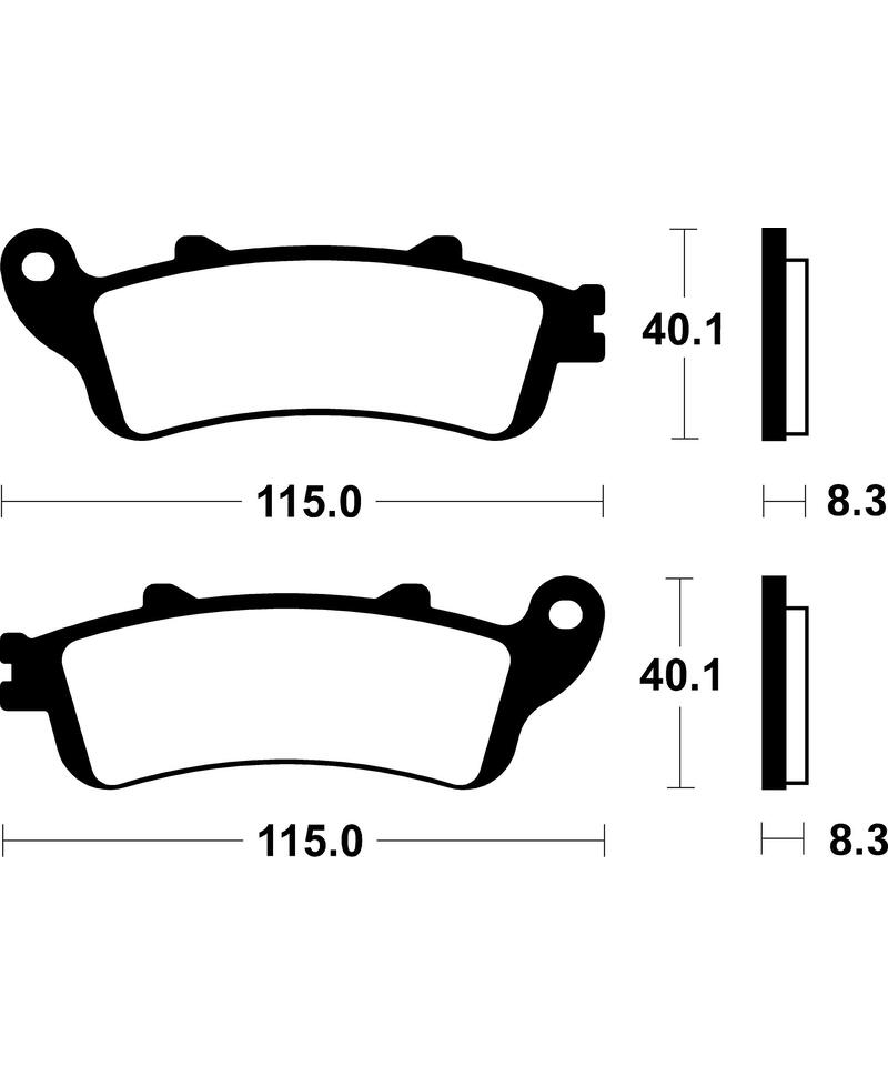 Plaquettes de frein TECNIUM Scooter organique - ME235 ME235