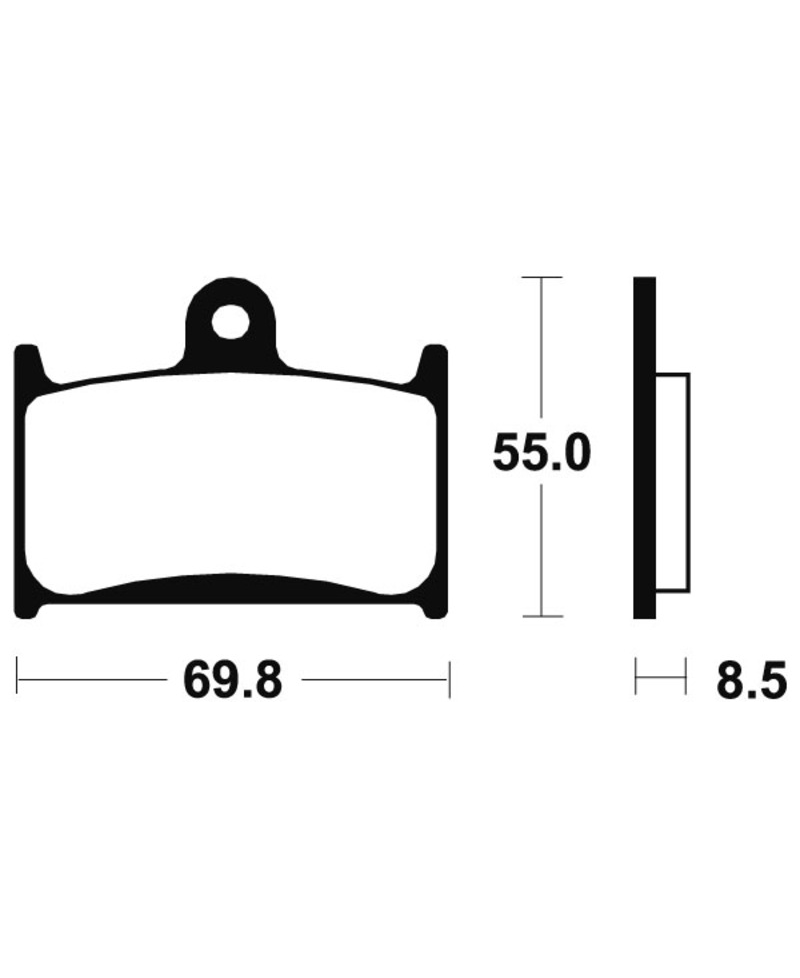 Plaquettes de frein TECNIUM Performance metal fritte - MF124 MF124