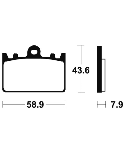 Plaquettes de frein TECNIUM Performance metal fritte - MF166 MF166