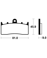Plaquettes de frein TECNIUM Performance metal fritte - MF278 MF278