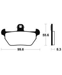 Plaquettes de frein TECNIUM route organique - MA144 MA144