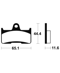 Plaquettes de frein TECNIUM MX/Quad metal fritte - MO299 MO299