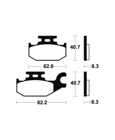 Plaquettes de frein TECNIUM MX/Quad metal fritte - MO335 MO335