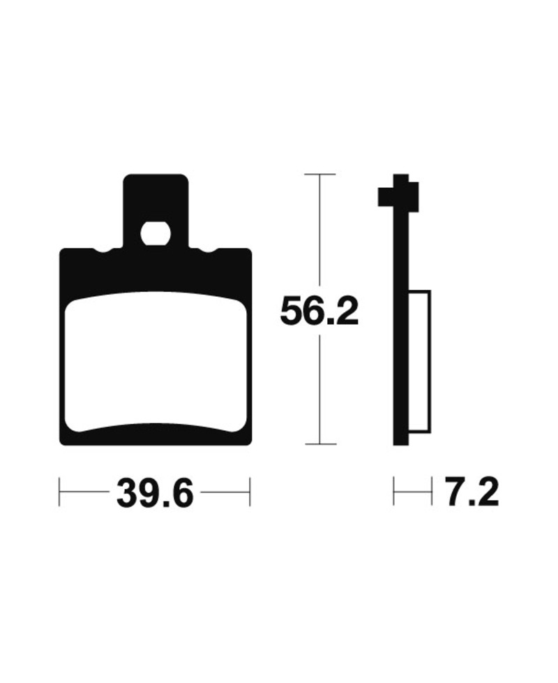 Plaquettes de frein TECNIUM route organique - MA324 MA324