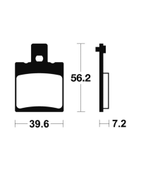 Plaquettes de frein TECNIUM route organique - MA324 MA324