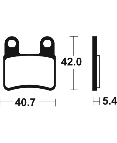 Plaquettes de frein TECNIUM route organique - MA421 MA421