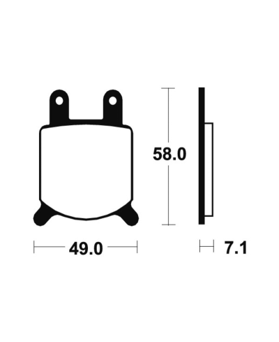 Plaquettes de frein TECNIUM route organique - MA60 MA60