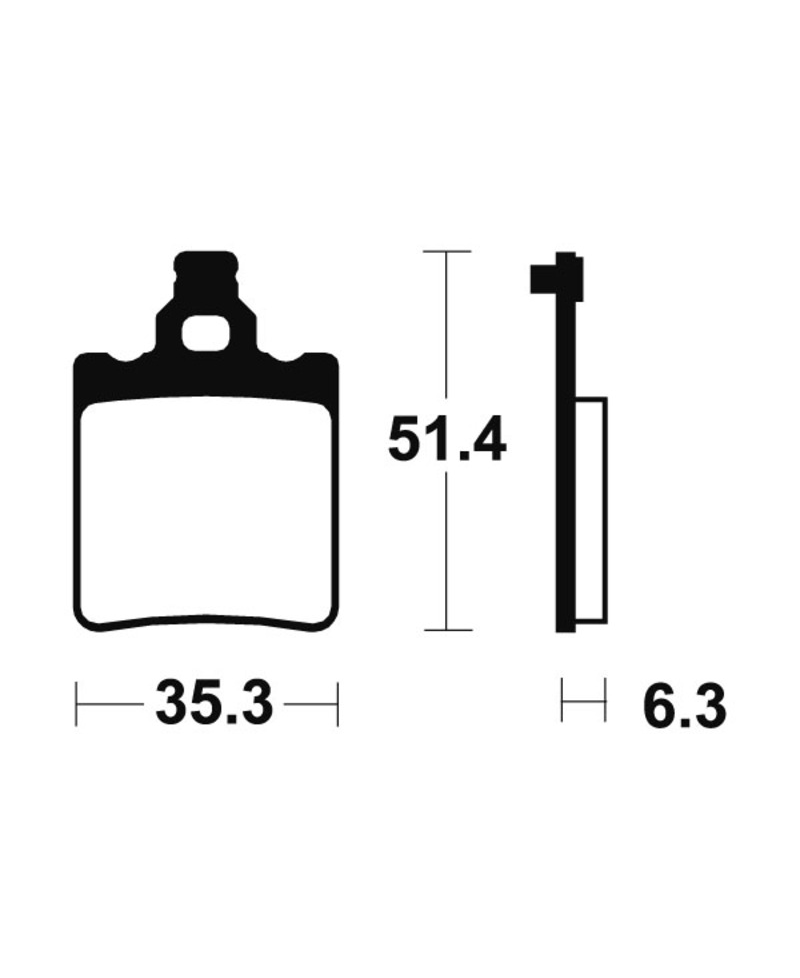 Plaquettes de frein TECNIUM route organique - MA74 MA74