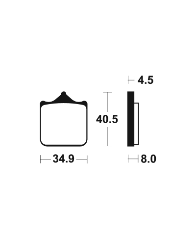 Plaquettes de frein TECNIUM metal fritte - MTR370 MTR370