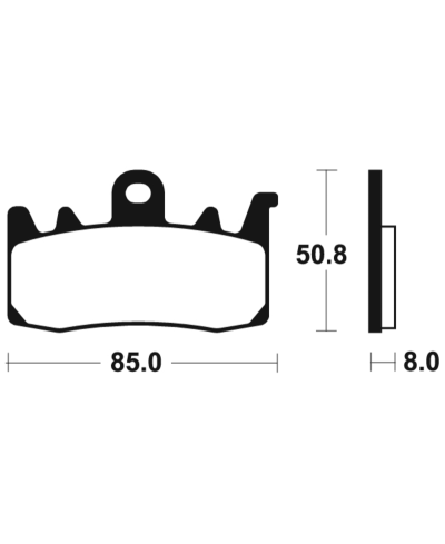 Plaquettes de frein TECNIUM Performance metal fritte - MF400 MF400