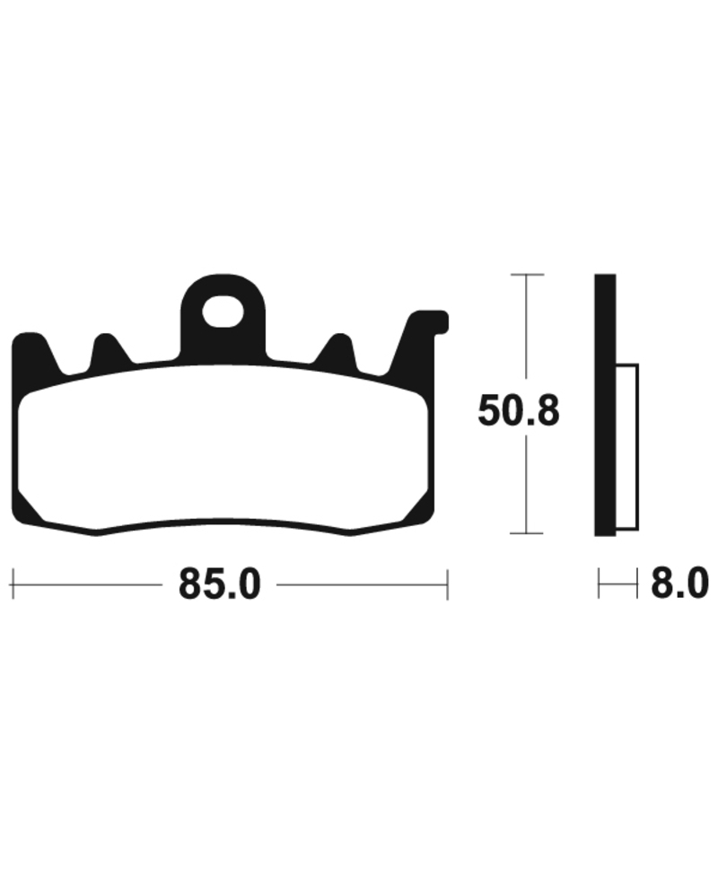 Plaquettes de frein TECNIUM Performance metal fritte - MF400 MF400