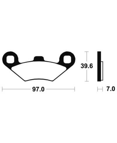 Plaquettes de frein TECNIUM MX/Quad metal fritte - MOA216 MOA216