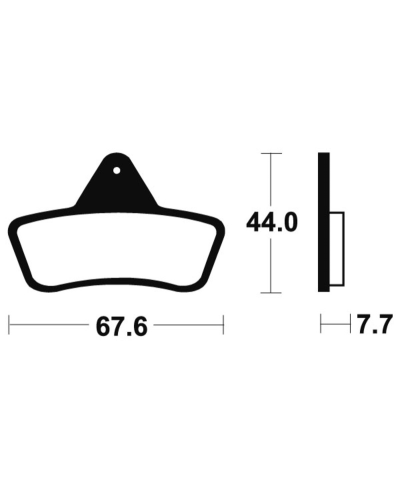Plaquettes de frein TECNIUM MX/Quad metal fritte - MOA258 MOA258