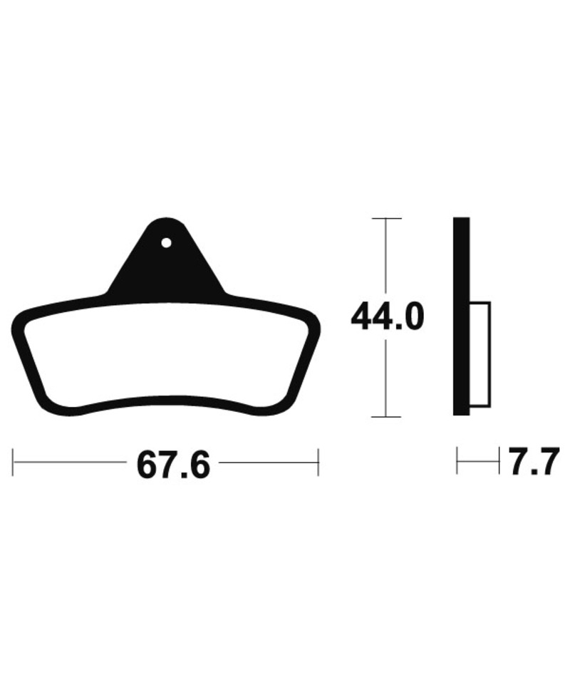 Plaquettes de frein TECNIUM MX/Quad metal fritte - MOA258 MOA258