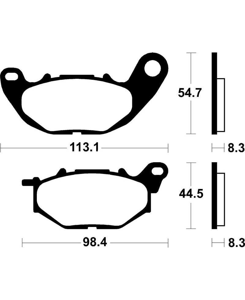 Plaquettes de frein TECNIUM scooter organique - ME431 ME431