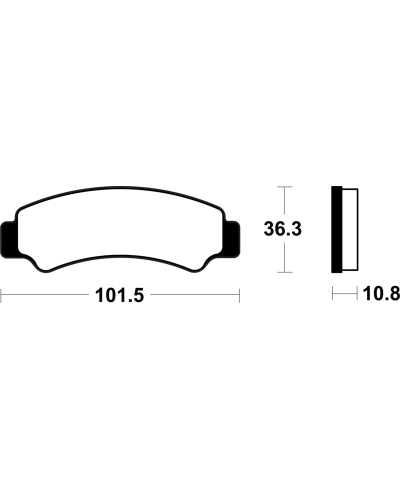 Plaquettes de frein TECNIUM metal fritte - MO4486 MO4486
