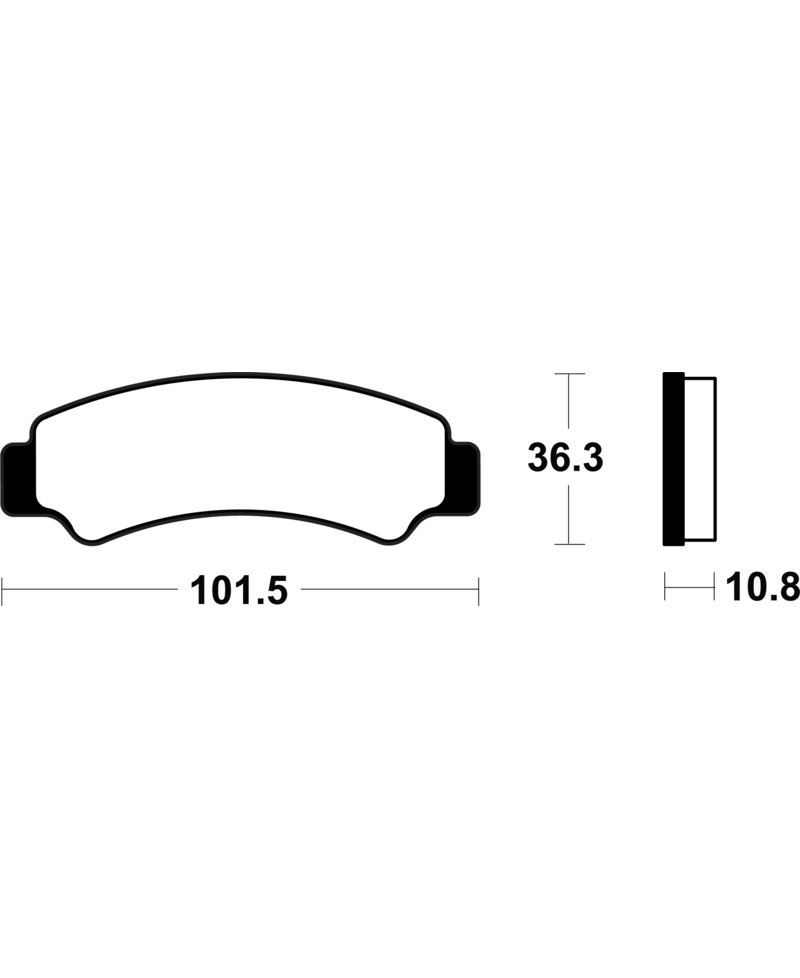 Plaquettes de frein TECNIUM metal fritte - MO4486 MO4486
