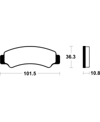 Plaquettes de frein TECNIUM metal fritte - MO4486 MO4486