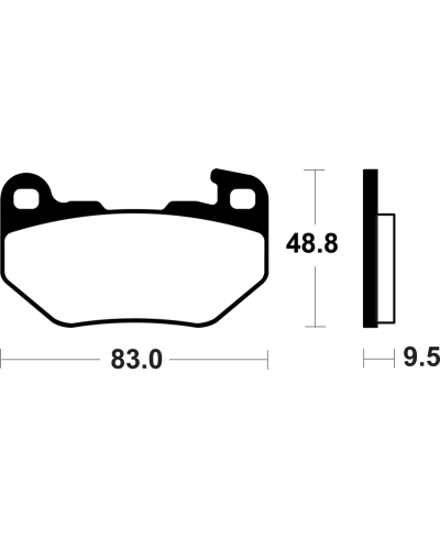 Plaquettes de frein TECNIUM metal fritte - MR493 MR493