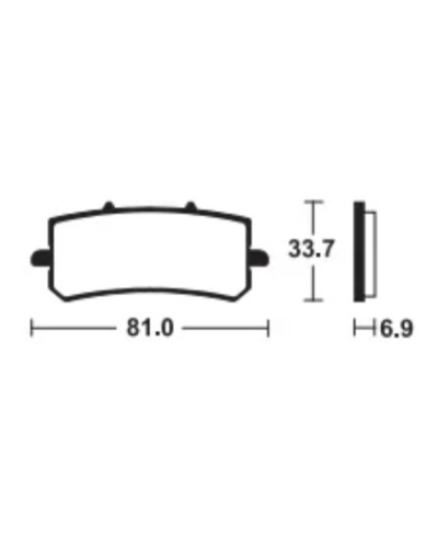 Plaquettes de frein TECNIUM metal fritte - MTR462 MTR462
