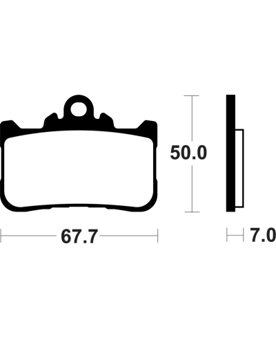 Plaquettes de frein TECNIUM metal fritte - MF494 MF494
