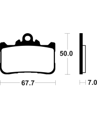 Plaquettes de frein TECNIUM metal fritte - MF494 MF494