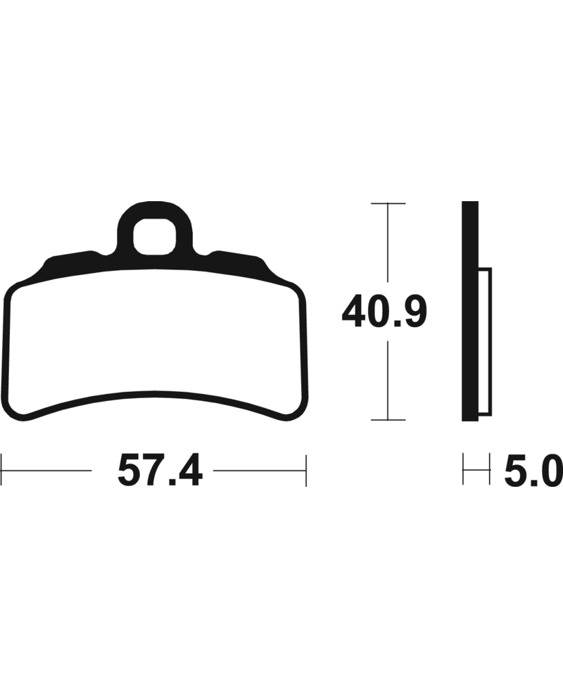 Plaquettes de frein TECNIUM metal fritte - MOR463 MOR463