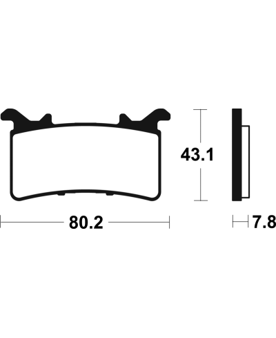 Plaquettes de frein TECNIUM Trail Performance metal fritte - MFP485 MFP485