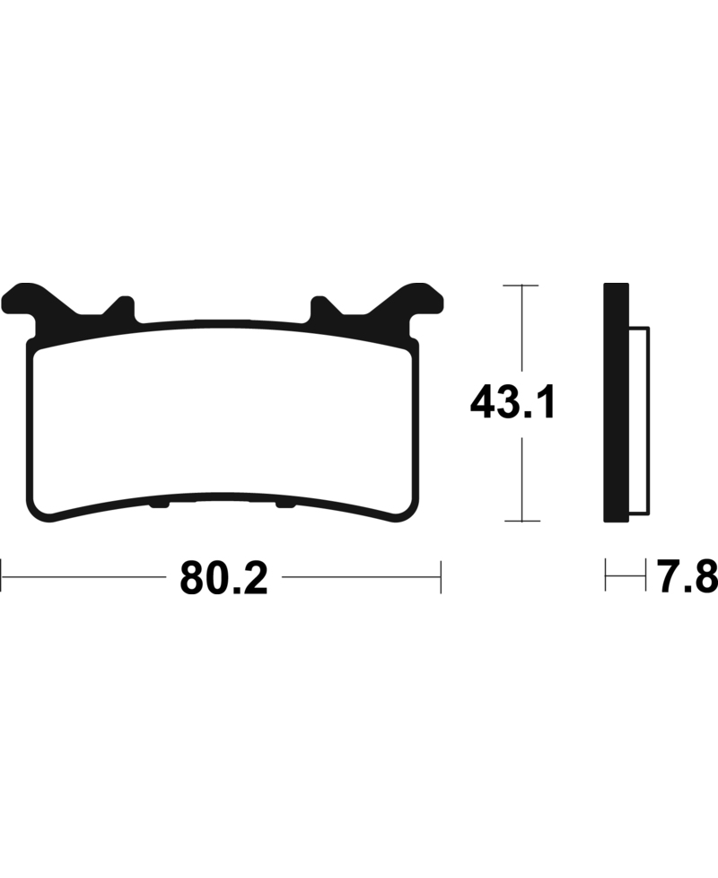 Plaquettes de frein TECNIUM Trail Performance metal fritte - MFP485 MFP485