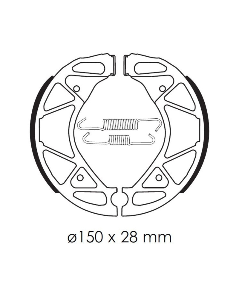 Mâchoires de frein TECNIUM Scooter organique - BA209 BA209