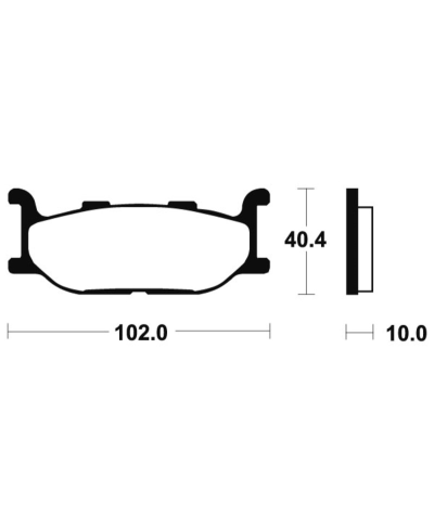 Plaquettes de frein TECNIUM Maxi Scooter metal fritte - MSS163 MSS163