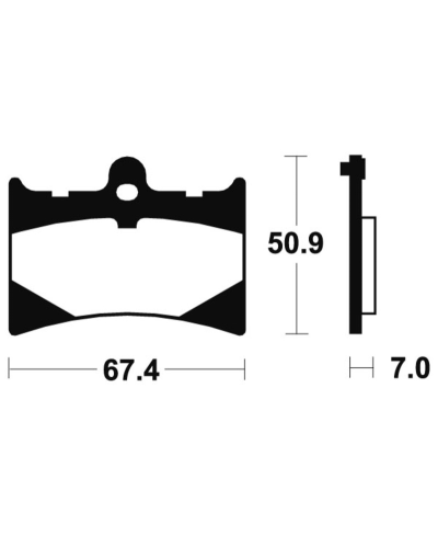 Plaquettes de frein TECNIUM metal fritte - MTR101 MTR101
