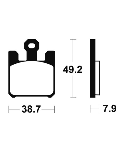Plaquettes de frein TECNIUM metal fritte - MTR288 MTR288