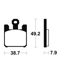 Plaquettes de frein TECNIUM metal fritte - MTR288 MTR288