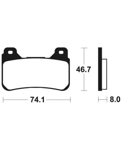 Plaquettes de frein TECNIUM metal fritte - MTR309 MTR309