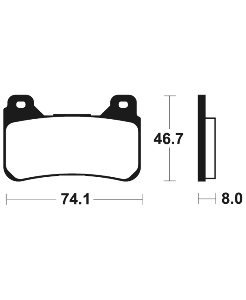 Plaquettes de frein TECNIUM metal fritte - MTR309 MTR309