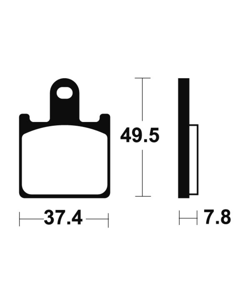 Plaquettes de frein TECNIUM metal fritte - MTR338 MTR338