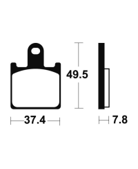 Plaquettes de frein TECNIUM metal fritte - MTR338 MTR338